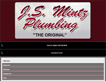 Tablet Screenshot of mintzplumbing.com
